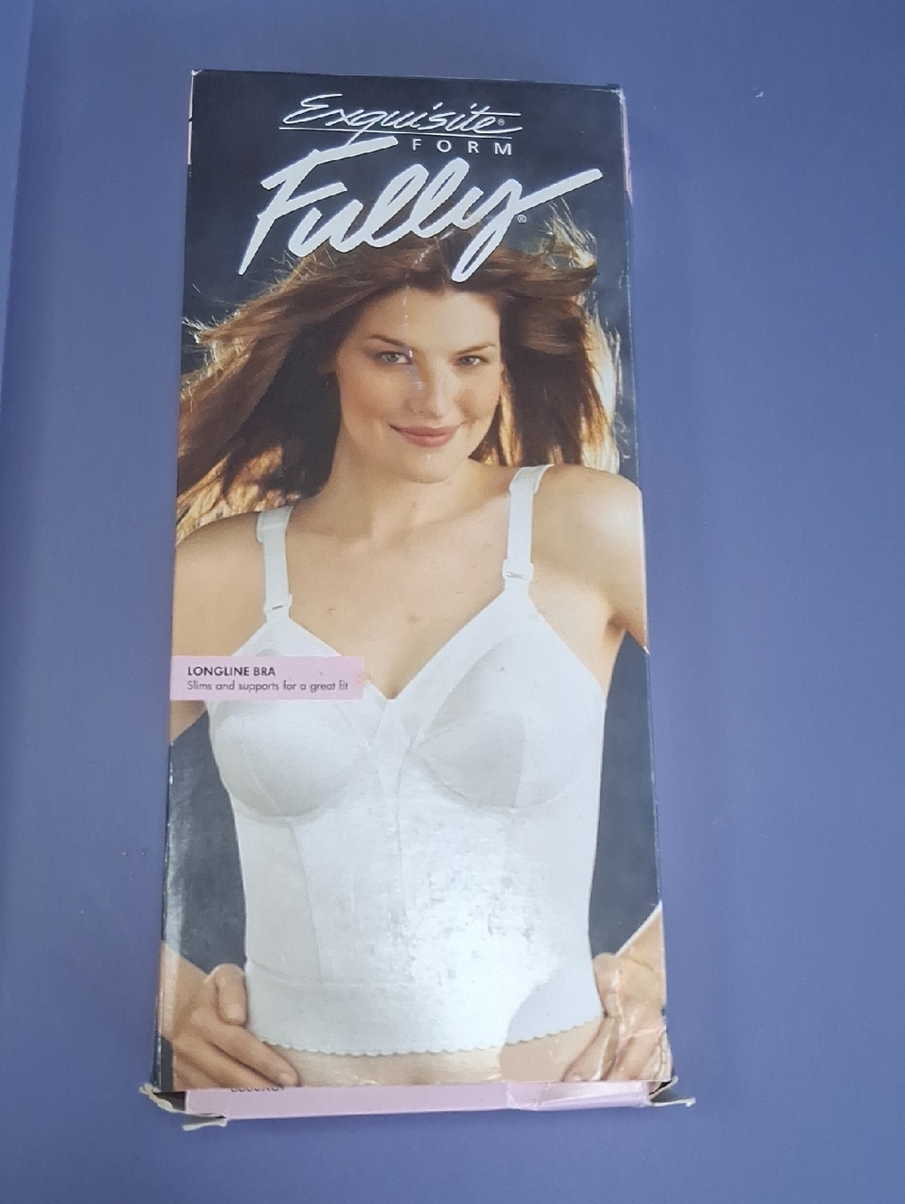 Fully Exquisite Form White Longline Bra. VINTAGE DEAD STOCK